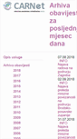 Mobile Screenshot of obavijesti.carnet.hr