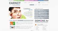Desktop Screenshot of carnet.hr